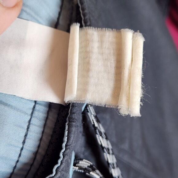 Nike Swim Trunks Men's Medium Blue Board Shorts Mesh Lined Pockets Abstract‎ Y2K - Picture 8 of 9